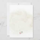 Winter Woodland Animals Kinderdusche Einladung (Rückseite)