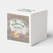 Winter Woodland Animals Kinderdusche Geschenkschachtel (Rückseite)