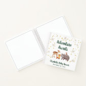 Winter Woodland Animals Kinderdusche Notizblock (Innenseite)