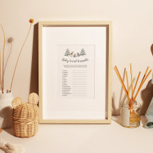 Winter Woodland Animes "Baby Word Scramble" Spiel