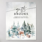 Winter Woodland Baby Cold Outdoor Geschenke & Büch Poster (Vorne)