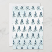 Winter Woodland Baby Dusche Einladung (Rückseite)