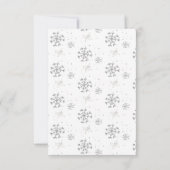 Winter Woodland Baby Dusche Foto Danke Karte (Rückseite)