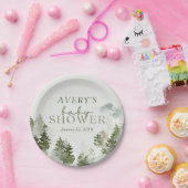 Winter Woodland Baby Dusche Pappteller (Party)