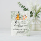 Winter Woodland Baby Es ist kalte Außendusche (Stehend Vorderseite)