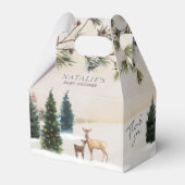 Winter Woodland Baby Showbox Geschenkschachtel (Rückseite)