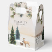 Winter Woodland Baby Showbox Geschenkschachtel (Geöffnet)