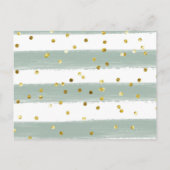 Winter Woodland Baby Showbücher für Babykarte Einladungspostkarte (Rückseite)