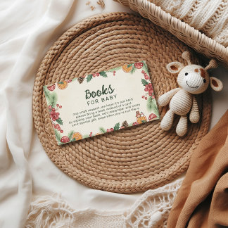 Winter Woodland Baby Shower Begleitkarte