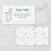 Winter Woodland Babydusche Windelwaschkarte Begleitkarte (Vorne/Hinten)