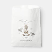Winter Woodland Bunny Ice Skate Baby Shower  Geschenktütchen (Vorderseite)