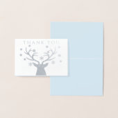 Winter Woodland Deer Baby Dusche Danke Karten (Anzeige)