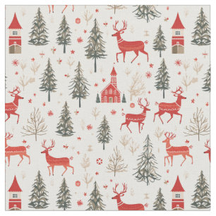Winter Woodland Dez Nordic Christmas Stoff