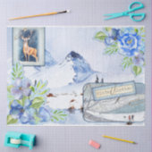 Winter Woodland Emphemera Serie Design 6 Seidenpapier (Basteln)