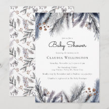 Winter Woodland Foliage Kinderdusche