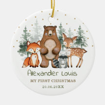 Winter Woodland Forest Animals Baby 1. Weihnachten