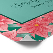 Winter Woodland Fox Baby Dusche Willkommenspender Poster (Ecke)