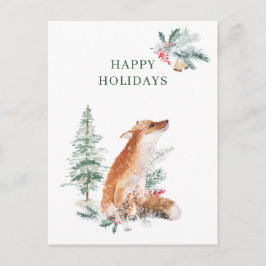Winter Woodland Fox Weihnachten Neues Jahr Postkarte