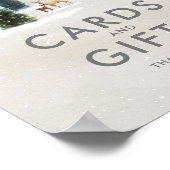 Winter Woodland Kinderduschkarten und Geschenke Poster (Ecke)