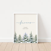 Winter Woodland Lieblingszeichen Poster