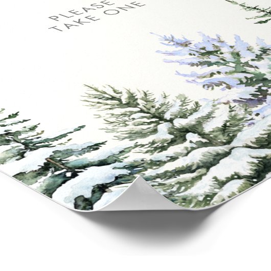 Winter Woodland Lieblingszeichen Poster (Ecke)