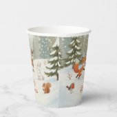 Winter Woodland Merry Christmas Forest Animals Pappbecher (Rechts)