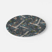 Winter Woodland Pappteller (Schrägansicht)