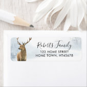 Winter Woodland Scene Stag (Insitu)