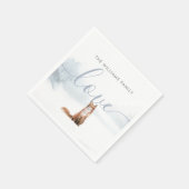 Winter Woodland Szene Fox Urlaub Serviette (Ecke)