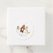Winter Woodland Teddy Bear Snowman Baby Shower Geschenkanhänger (Beispiel)