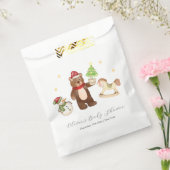Winter Woodland Teddy Bear Snowman Baby Shower Geschenktütchen (Versiegelt)