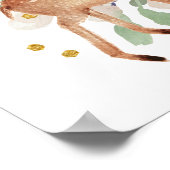 Winter Woodland Tiere Grosser Empfang Poster (Ecke)