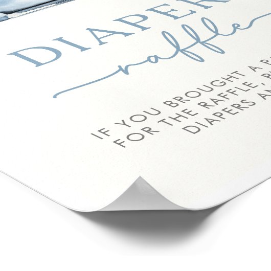 Winter Woodland Tiere Windelrumpf-Zeichen Poster (Ecke)