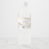 Winter Woodland Truck Kinderdusche Wasserflaschenetikett (Vorderseite)