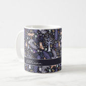 Winter Woodland Violet/Gold ID785 Kaffeetasse (Vorderseite Links)