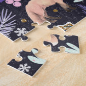 Winter Woodland Violet/Gold ID785 Puzzle (Seite)