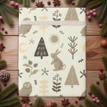 Winter Woodland Whimsy, Weihnachts-Bunny und Owl