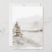 Winter Woodland wir können frühes Abwarten Baby Du Einladung (Rückseite)