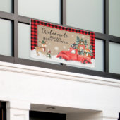 Winter Woodland Wonderland Baby Dusche Willkommen Banner (Äußeres Gebäude)