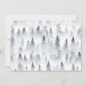 Winter Woods Forest Woodland Paares Brautparty Einladung (Rückseite)