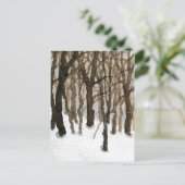 "Winter Woods" - Postkarte für Landstraßen (Stehend Vorderseite)