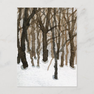 "Winter Woods" - Postkarte für Landstraßen