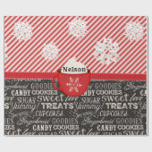 Winter Word Art Holiday Geschenkpapier (Flach)