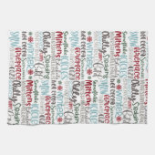 Winter Word Art | Weihnachten Geschirrtuch (Horizontal)