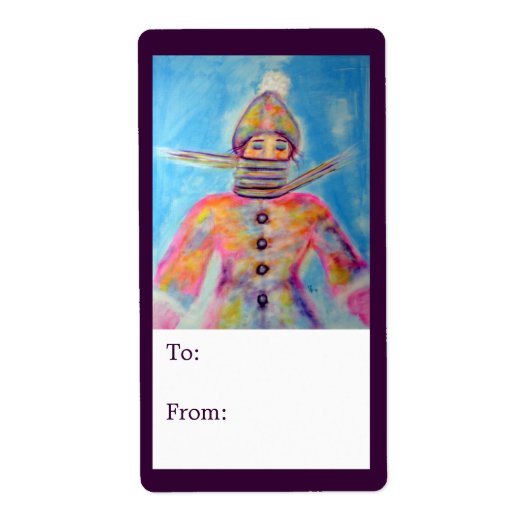"Winter Wrapping" Art Gift Labels (Vorne)