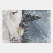 Winter Wrapping Paper Sheets Geschenkpapier Set (Vorderseite 3)