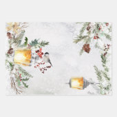 Winter Wrapping Paper Sheets Geschenkpapier Set (Vorderseite 2)