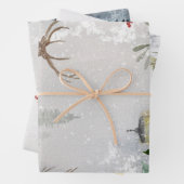 Winter Wrapping Paper Sheets Geschenkpapier Set (Beispiel)