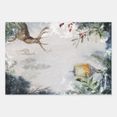 Winter Wrapping Paper Sheets Geschenkpapier Set (Vorderseite)