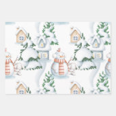 Winter Wrapping Paper Sheets Geschenkpapier Set (Vorderseite 2)